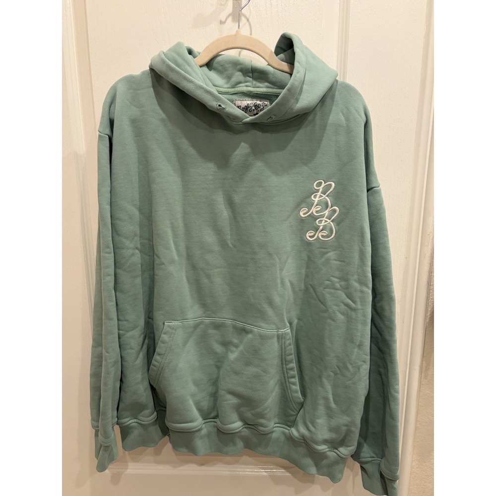 Bogey Boys Men's Pullover Hoodie Embroidered Green Size XXXL